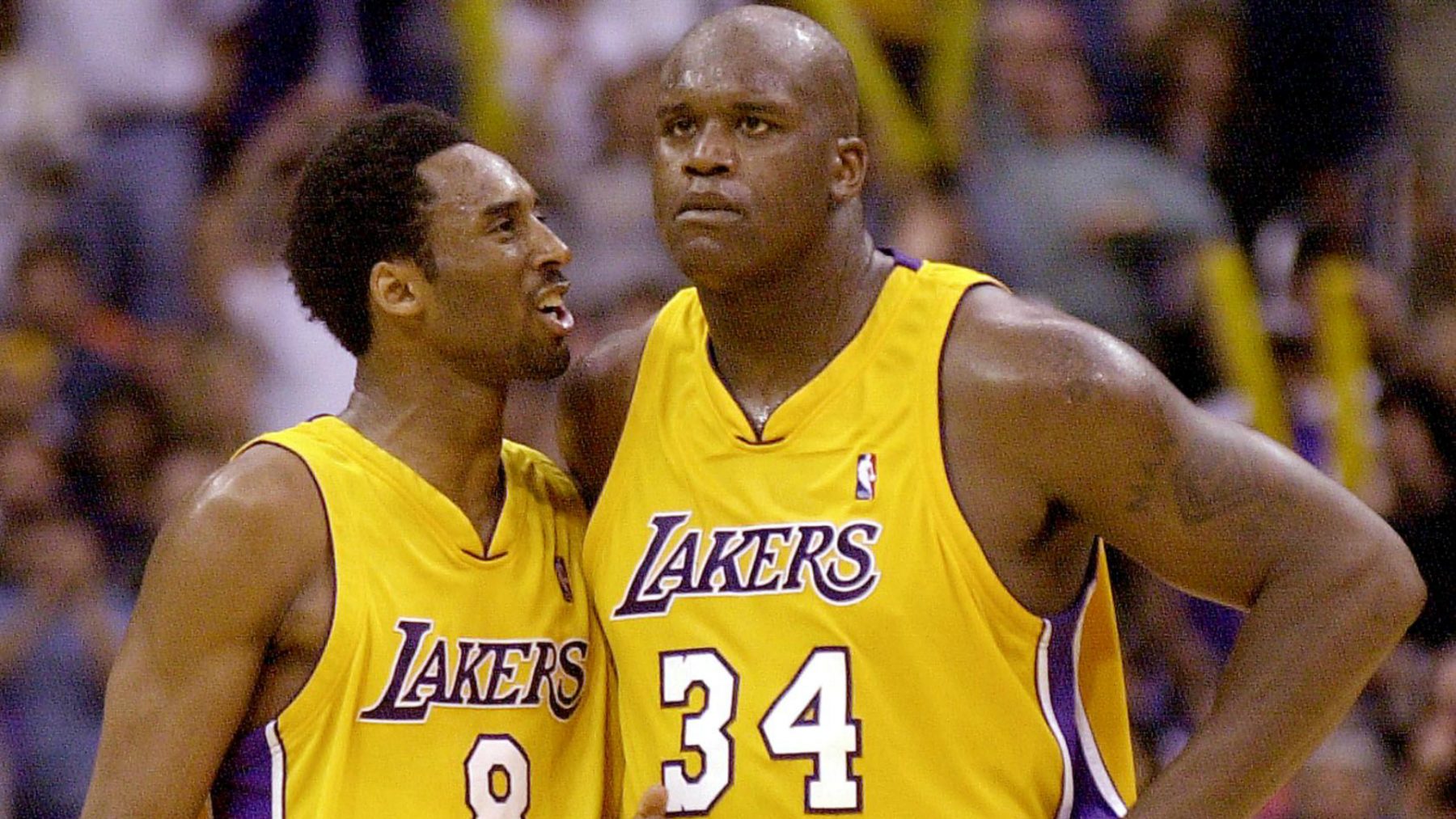 Kobe Bryant and Shaquille O'Neal Lakers
