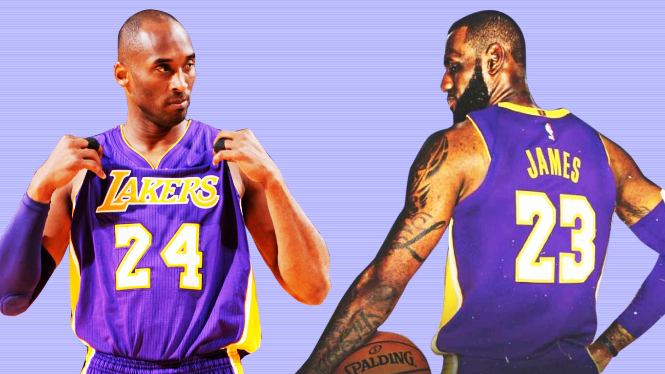 Kobe Bryant and LeBron James Lakers