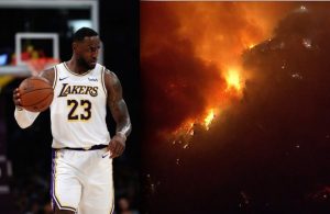 LeBron James wildfires