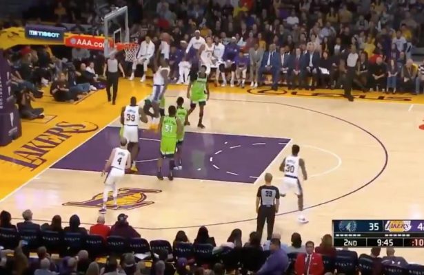 Video: LeBron James Baptizes Wolves Defender With Monster Dunk - Lakers ...