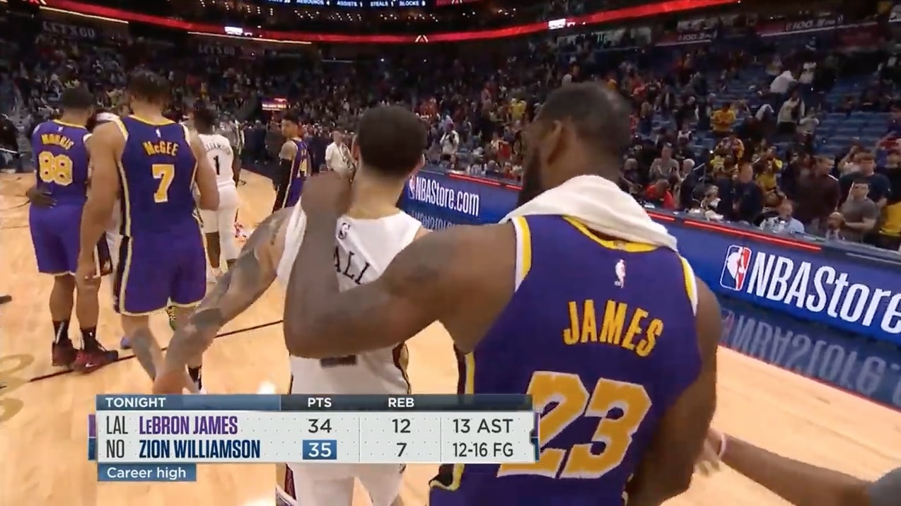 LeBron James After Lakers-Pelicans Game 