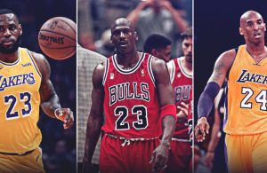 LeBron James, Michael Jordan and Kobe Bryant
