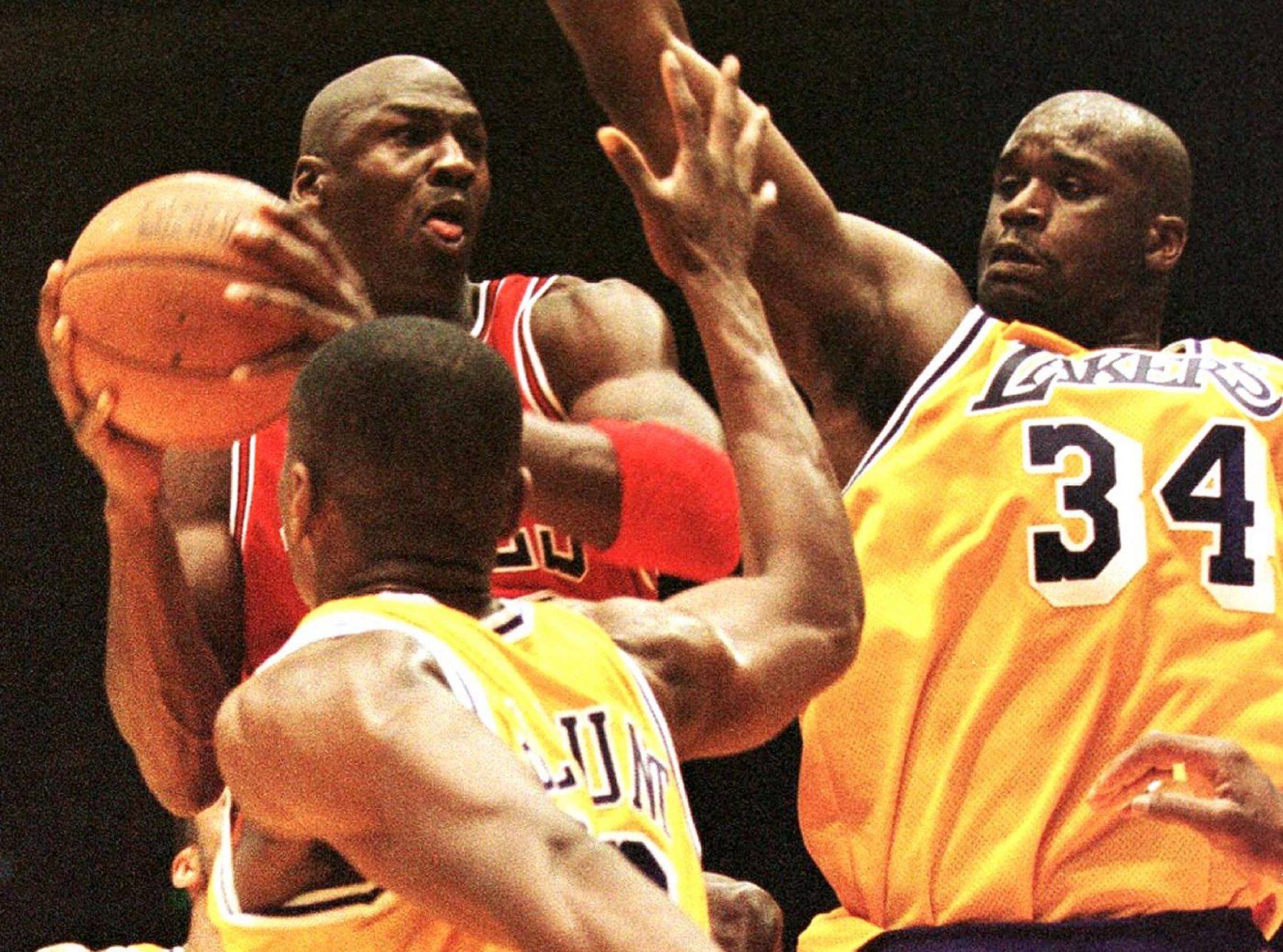 Shaquille O'Neal and Michael Jordan