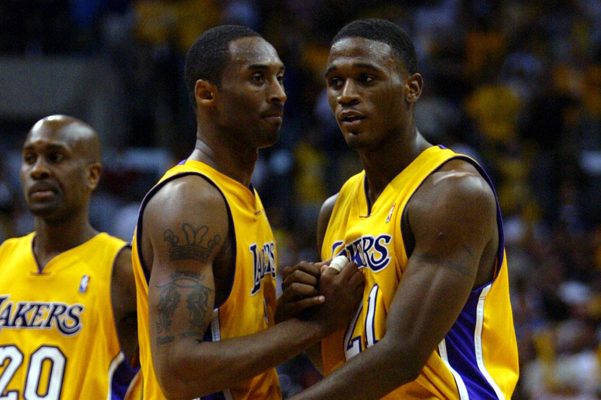 Kobe Bryant and Kareem Rush Lakers