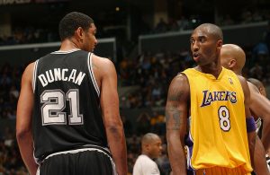 Tim Duncan and Kobe Bryant