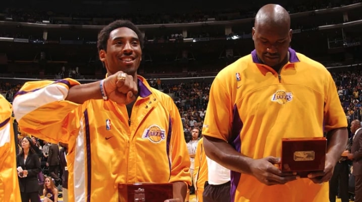 Kobe Bryant and Shaquille O'Neal