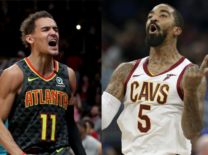 Trae Young and J.R. Smith