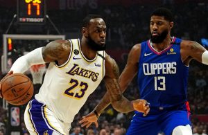 LeBron James Lakers and Paul George Clippers