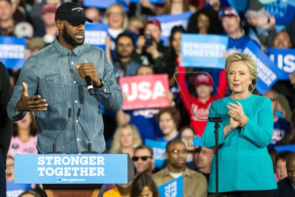 LeBron James and Hillary Clinton