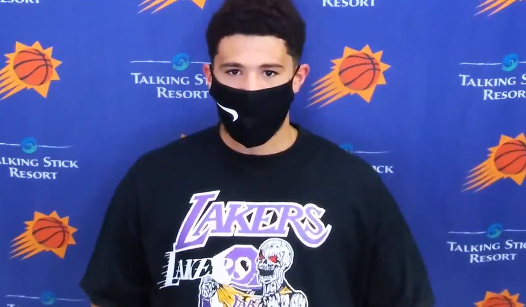 devin booker lakers jersey
