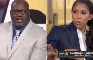 Shaquille O'Neal and Candace Parker