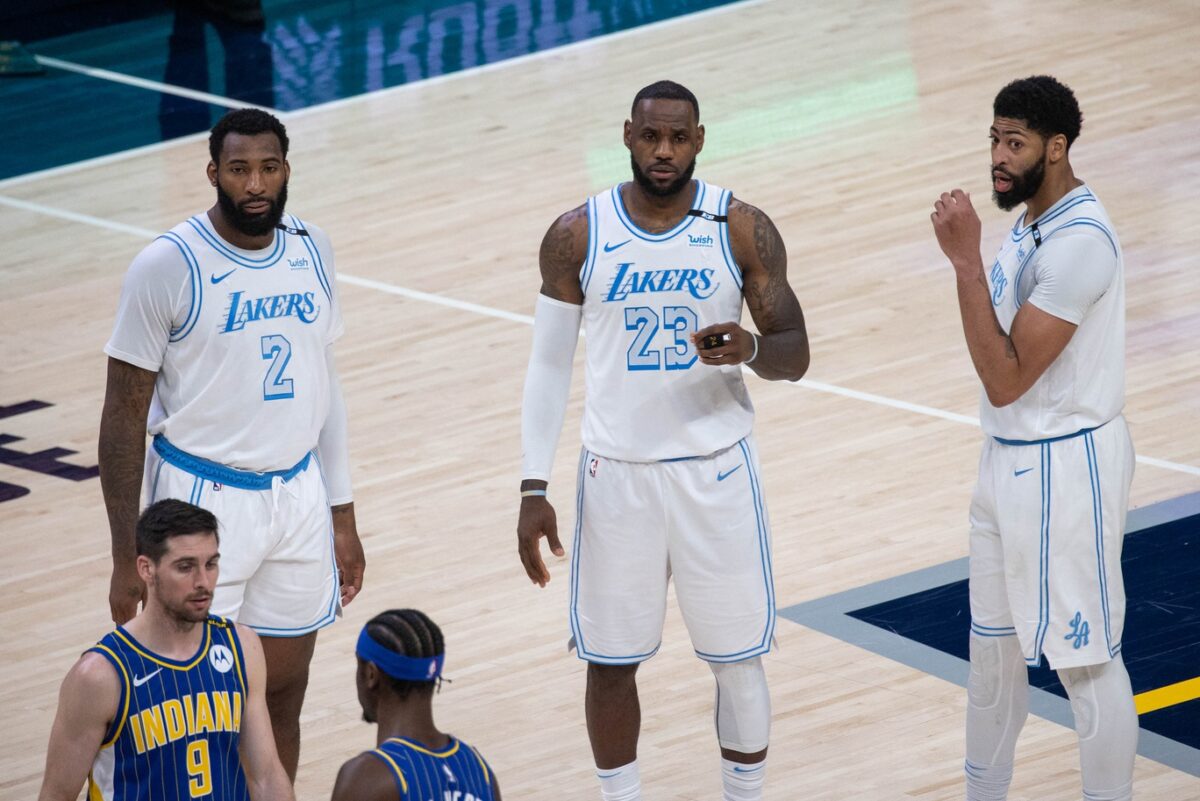 Andre Drummond, LeBron James and Anthony Davis