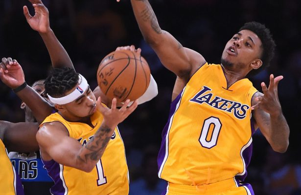 Nick Young and D'Angelo Russell