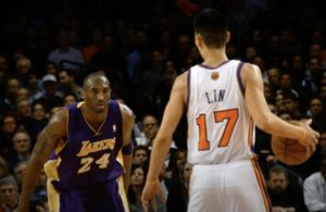 Kobe Bryant and Jeremy Lin