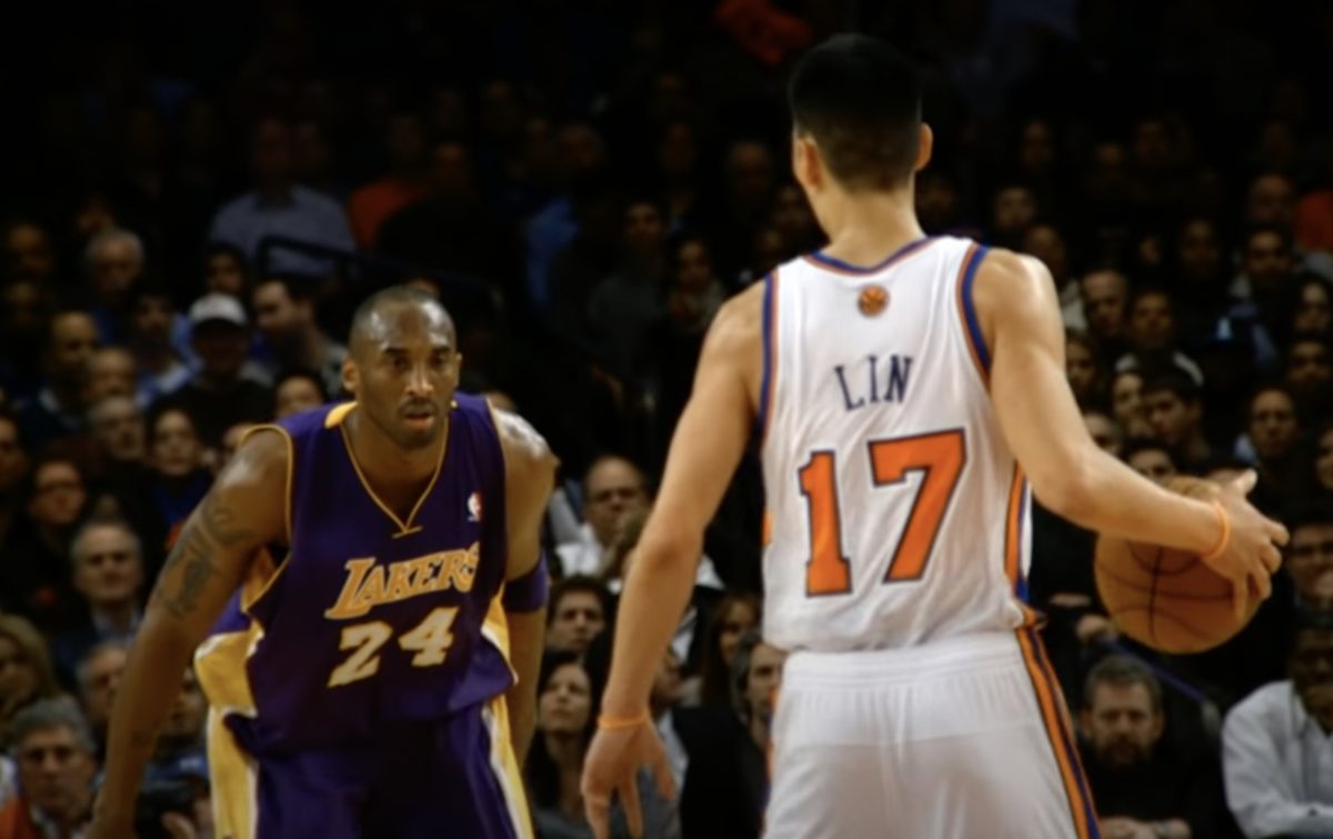 Kobe Bryant and Jeremy Lin