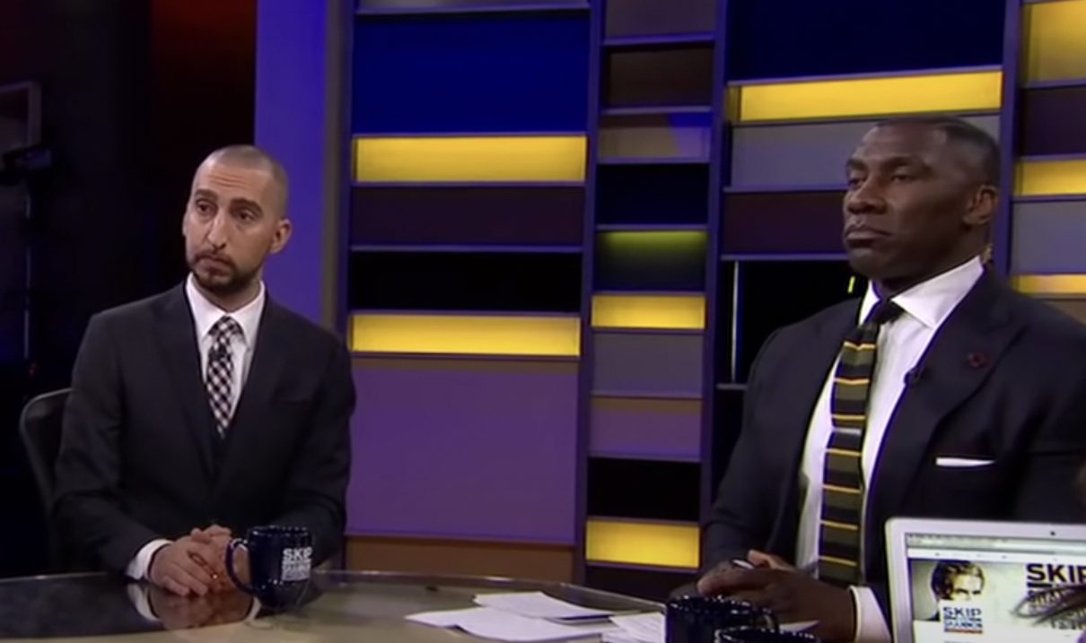 Nick Wright and Shannon Sharpe