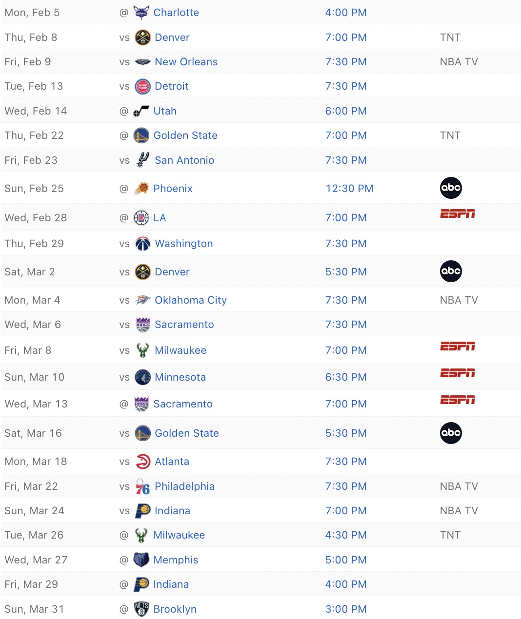Lakers 2023-24 schedule