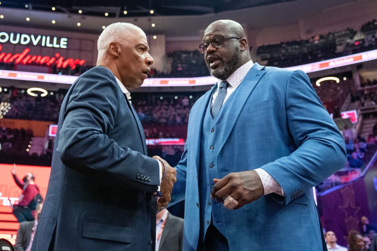 Shaquille O'Neal and Julius Erving