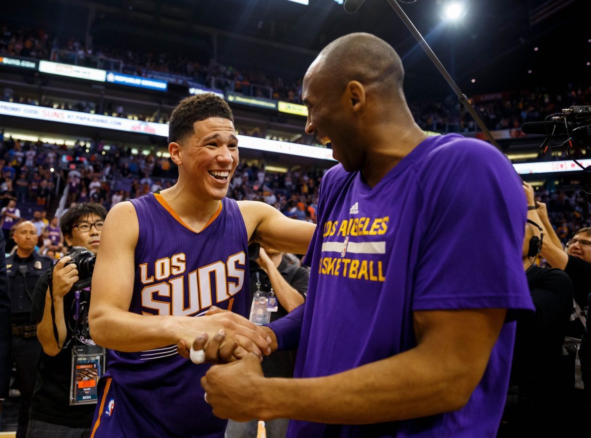 Devin Booker reveals his all-time starting five, expresses love for LeBron James and Kobe Bryant