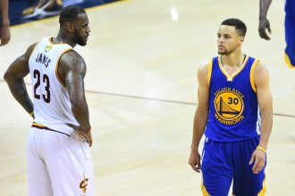 LeBron James and Stephen Curry