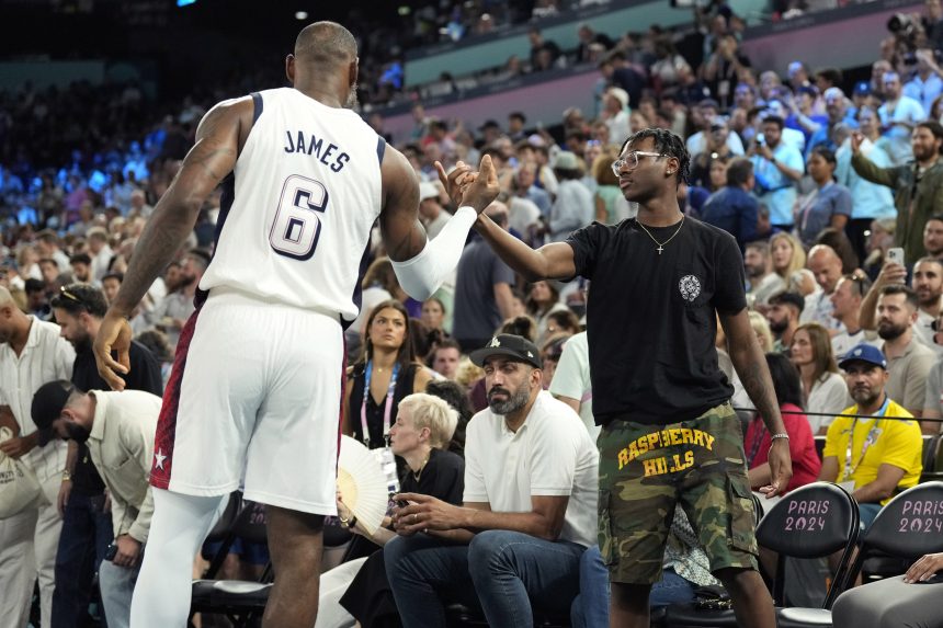 LeBron and Bryce James