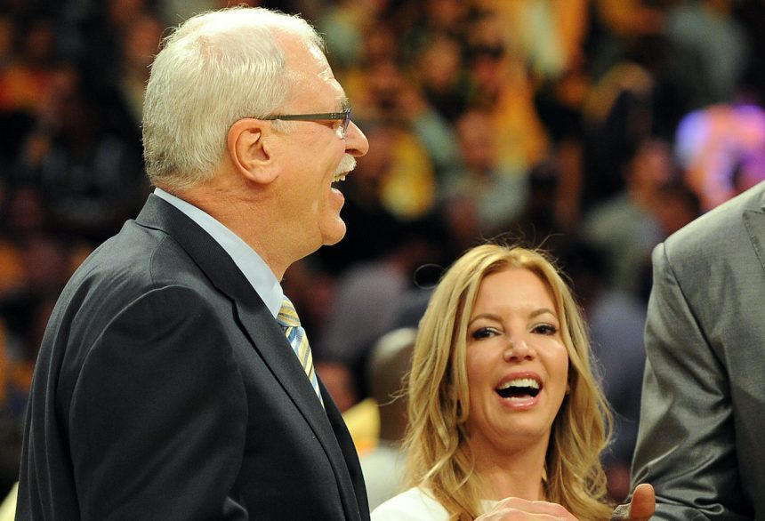 Phil Jackson and Jeanie Buss