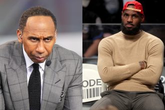 Stephen A. Smith and LeBron James