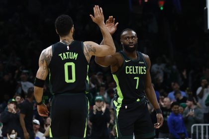 Jayson Tatum and Jaylen Brown