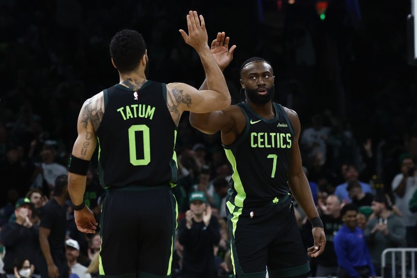 Jayson Tatum and Jaylen Brown