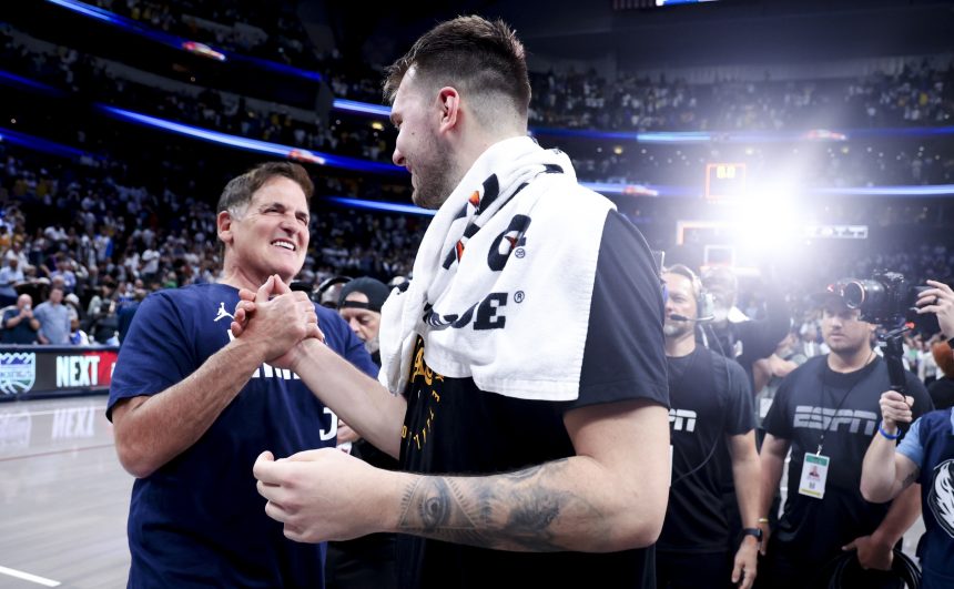 Luka Doncic and Mark Cuban