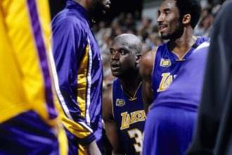 Shaquille O'Neal and Kobe Bryant
