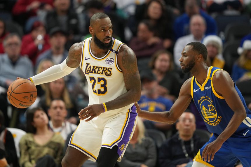 LeBron James and Andrew Wiggins