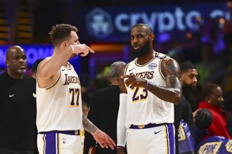 Luka Doncic and LeBron James