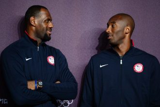 LeBron James and Kobe Bryant