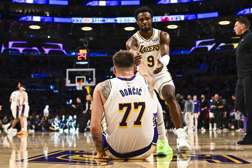 Luka Doncic and Bronny James