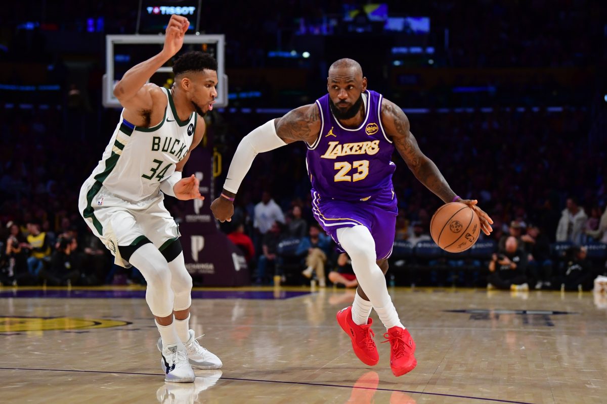 Giannis Antetokounmpo and LeBron James