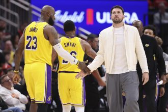 LeBron James, Luka Doncic and Marcus Smart