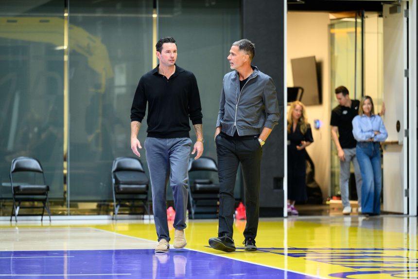 J.J. Redick and Rob Pelinka