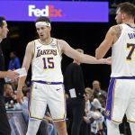 Austin Reaves and Luka Doncic