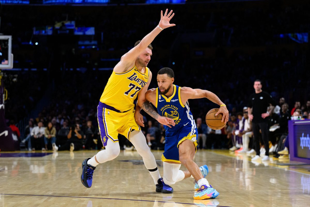 Luka Doncic and Stephen Curry